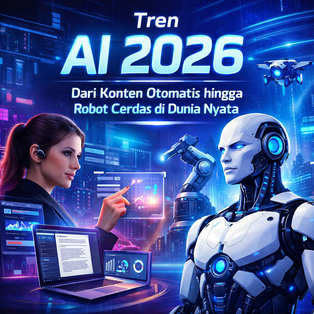 Tren AI 2026: Dari Konten Otomatis hingga Robot Cerdas di Dunia Nyata