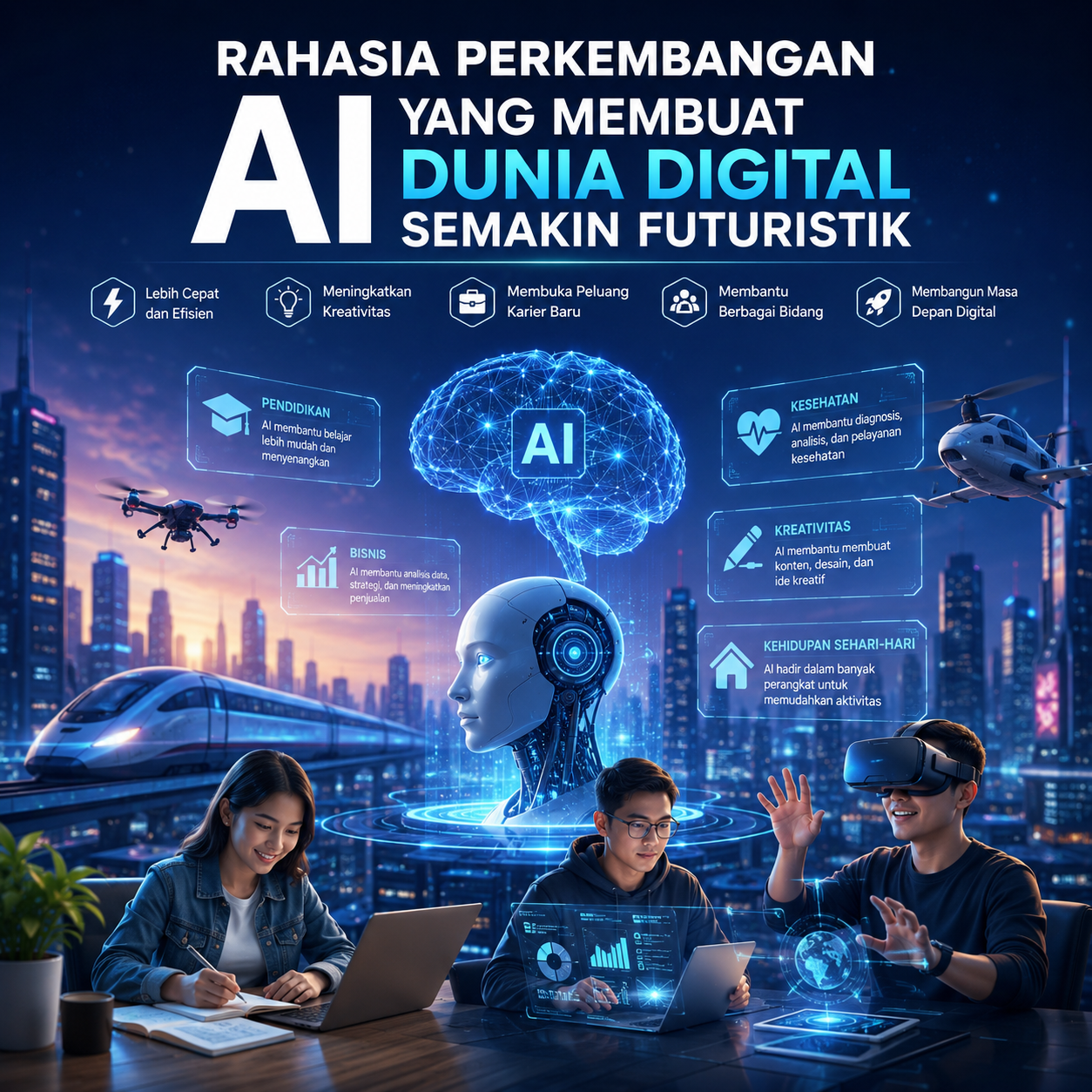 Rahasia Perkembangan AI yang Membuat Dunia Digital Semakin Futuristik